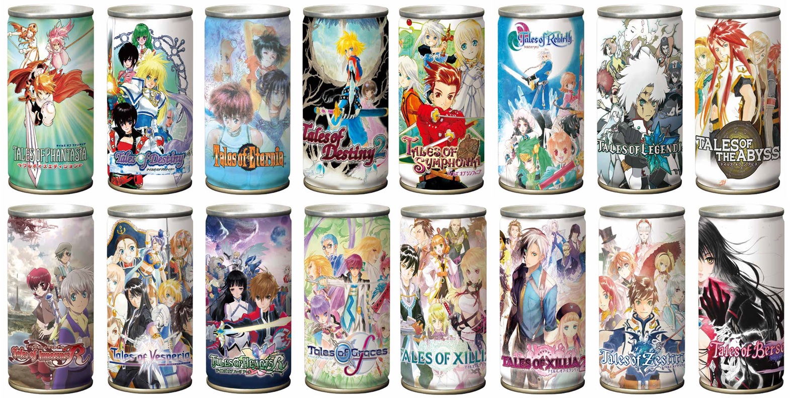 テイルズ オブ ドリンクシリーズ【ファンタジア・デスティニー・エターニア・デスティニー2 　シンフォニア・リバース・レジェンディア・ジ アビス・イノセンスR・ヴェスペリア・ハーツR・グレイセスエフ